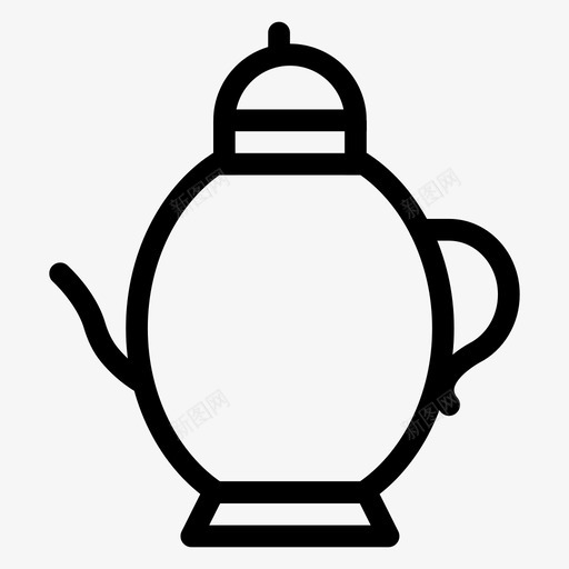 茶串食物酒店图标svg_新图网 https://ixintu.com 茶串 酒店 酒店和餐厅线 食物 餐厅