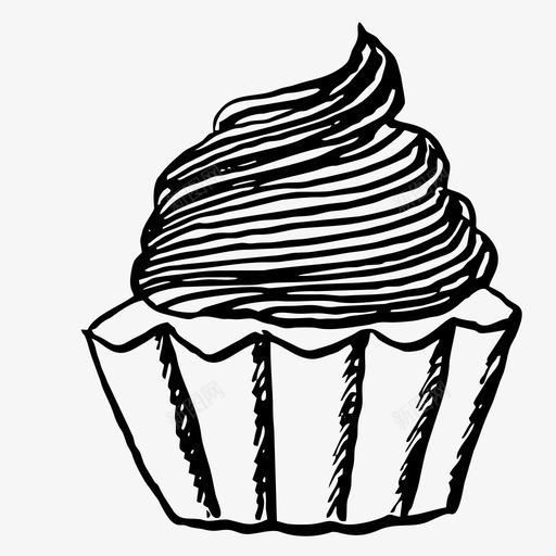 蛋糕烘焙产品糖果图标svg_新图网 https://ixintu.com 我的妻子收藏 松饼 烘焙产品 糖果 蛋糕 食品
