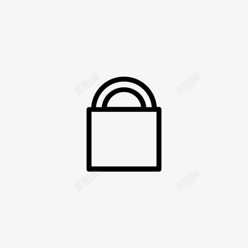 锁挂锁安全图标svg_新图网 https://ixintu.com 安全 挂锁 用户界面 锁