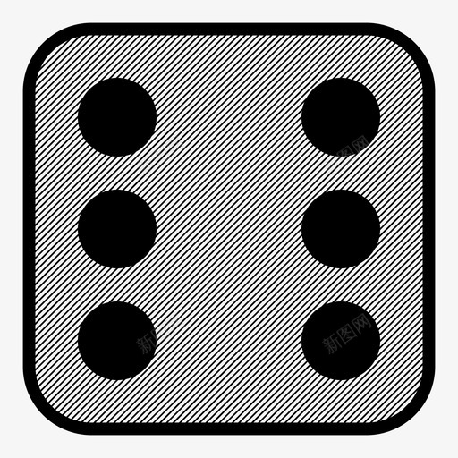 骰子赌场机会图标svg_新图网 https://ixintu.com 六 幸运 机会 赌场 骰子