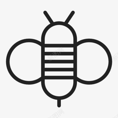 蜜蜂黄蜂图标图标