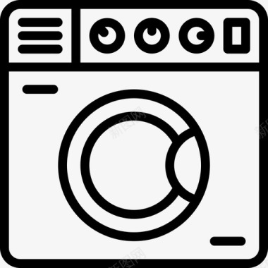 洗衣机随身物品家具图标图标