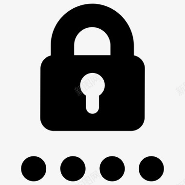 密码锁pin图标图标