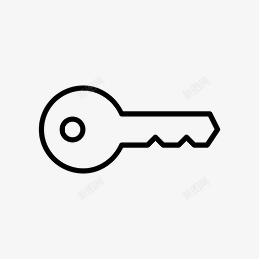 钥匙进入锁定图标svg_新图网 https://ixintu.com 安全 打开 进入 钥匙 锁定