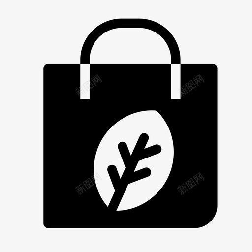 回收袋生态环保环保图标svg_新图网 https://ixintu.com 回收袋 树叶 环保 生态环保 绿色能源生态立体风格