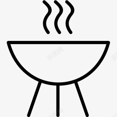 烧烤食物概述图标图标