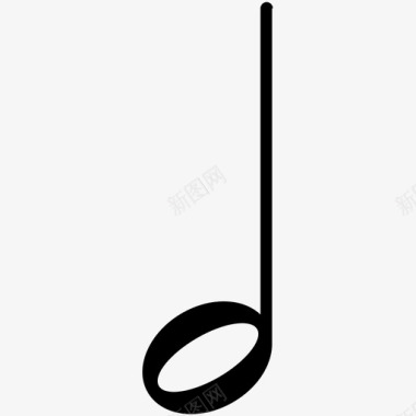 半音符音乐声音图标图标