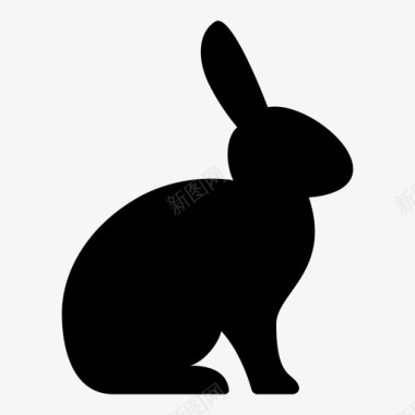 兔子动物康尼图标图标