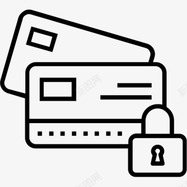 卡锁定卡保护密码保护图标图标