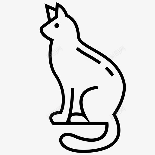 猫动物家图标svg_新图网 https://ixintu.com 动物 宠物 家 猫 猫收藏