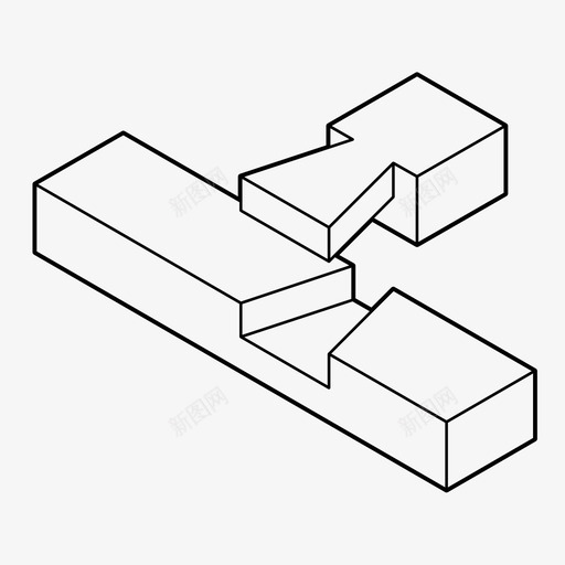 燕尾榫搭接木工连接图标svg_新图网 https://ixintu.com 木制品 木工 燕尾榫搭接 细木工 细部 连接