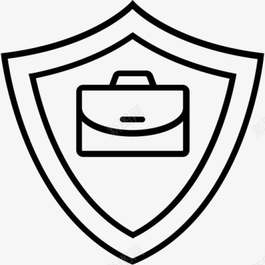 防护罩公文包保护图标图标