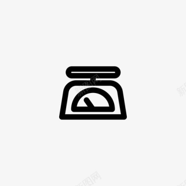 厨房秤烤箱天平图标图标