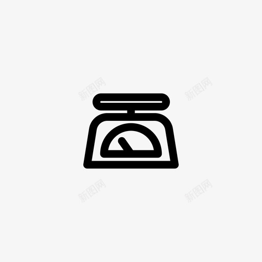 厨房秤烤箱天平图标svg_新图网 https://ixintu.com 厨房用具 厨房秤 天平 工具 烤箱