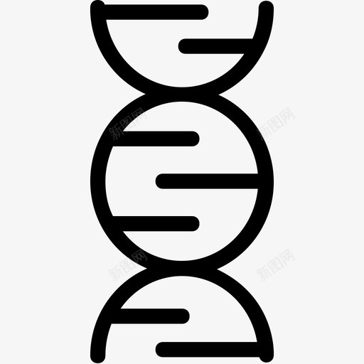 dnadna链dna螺旋图标svg_新图网 https://ixintu.com dna dna螺旋 dna链 科学技术线图标 遗传学