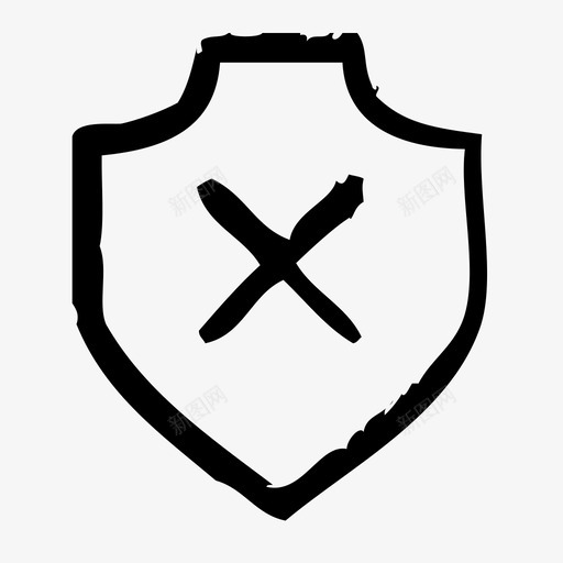 清楚锁定保护图标svg_新图网 https://ixintu.com 保护 安全 清楚 粗略 锁定 防护