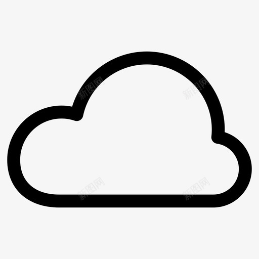 云图标svg_新图网 https://ixintu.com 云