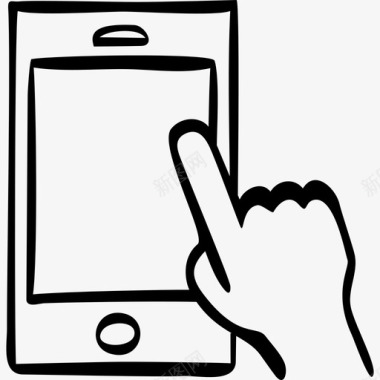 智能手机触摸应用手图标图标