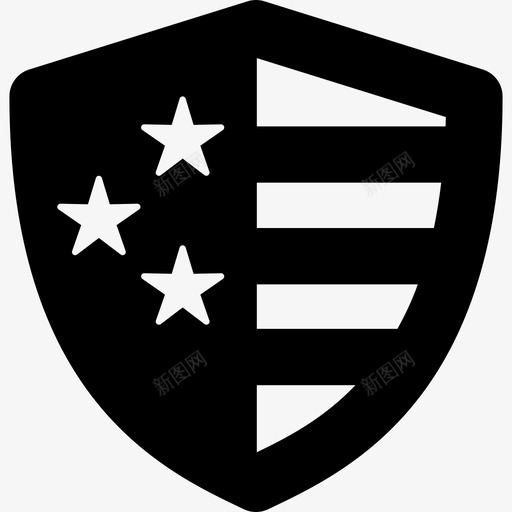 美国盾武器纹章盾牌图标svg_新图网 https://ixintu.com 武器 纹章盾牌 美国盾