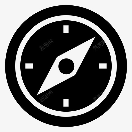 指南针方向gps图标svg_新图网 https://ixintu.com gps 位置 地图 工具 指南针 方向 运动健身标志符号