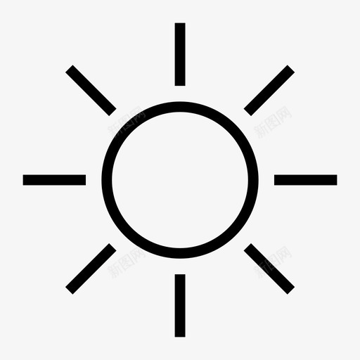 太阳svg_新图网 https://ixintu.com 太阳 sun