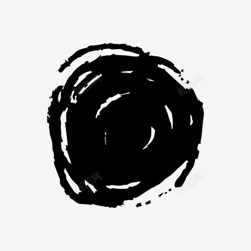 圆圈涂鸦抽象华丽图标svg_新图网 https://ixintu.com 划伤 华丽 圆圈涂鸦 抽象 抽象华丽符号 旋转