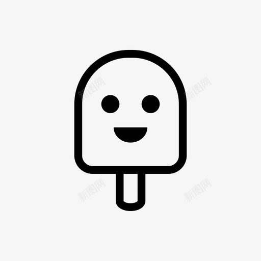 快乐冰淇淋性格表情图标svg_新图网 https://ixintu.com 冰淇淋 微笑 快乐冰淇淋 性格 表情 食物
