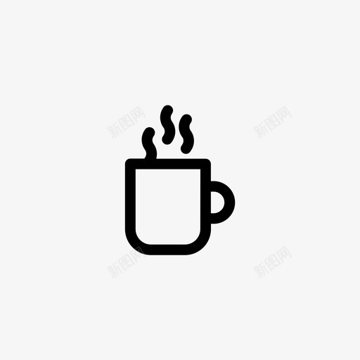 咖啡杯热咖啡马克杯图标svg_新图网 https://ixintu.com 厨房厨房 咖啡杯 热咖啡 茶 马克杯