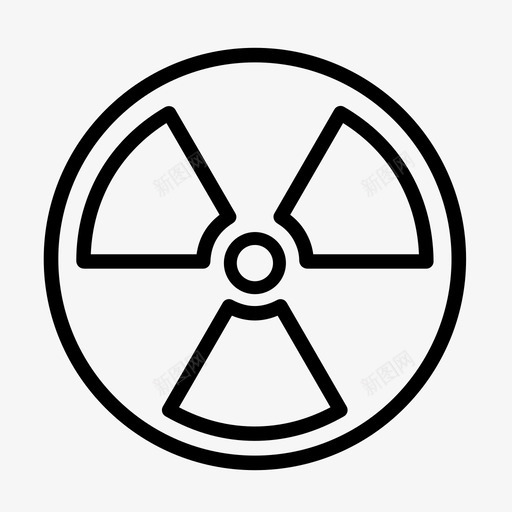 放射性核科学图标svg_新图网 https://ixintu.com 太空机器人 放射性 核 科学