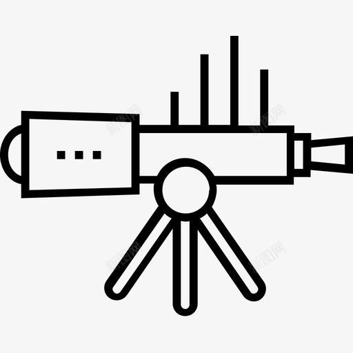 望远镜天文学天文馆图标svg_新图网 https://ixintu.com 600金融平面线图标 天文学 天文馆 望远镜 视觉