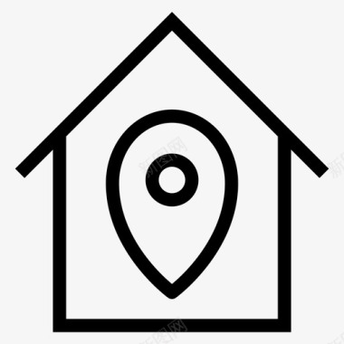 房屋建筑住宅图标图标