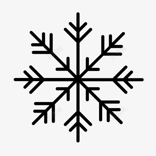 雪花高山圣诞节图标svg_新图网 https://ixintu.com 下雪 冬天 圣诞节 雪花 高山