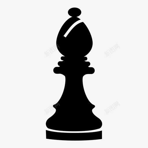 毕肖普检查对决图标svg_新图网 https://ixintu.com 国际象棋 对决 检查 毕肖普 游戏