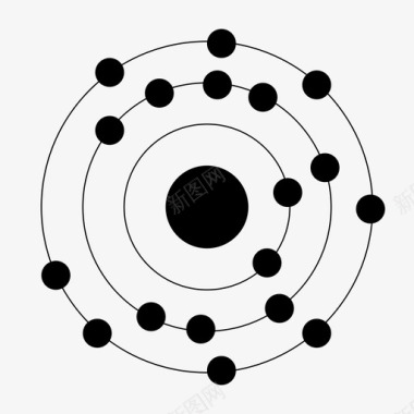018氩氩氩原子元素图标图标