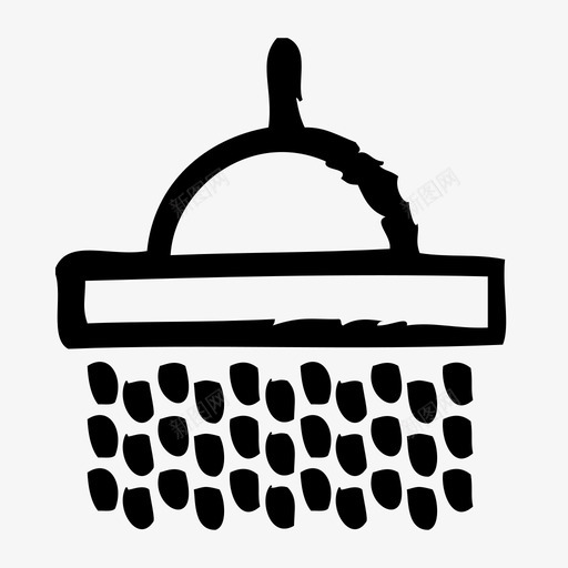 淋浴设备家具图标svg_新图网 https://ixintu.com 客房 室内 家具 家居 淋浴 草图 设备