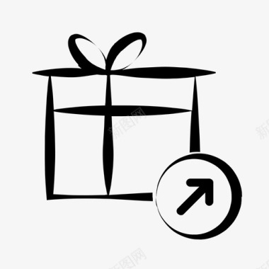 礼品转发生日礼物礼品盒图标图标