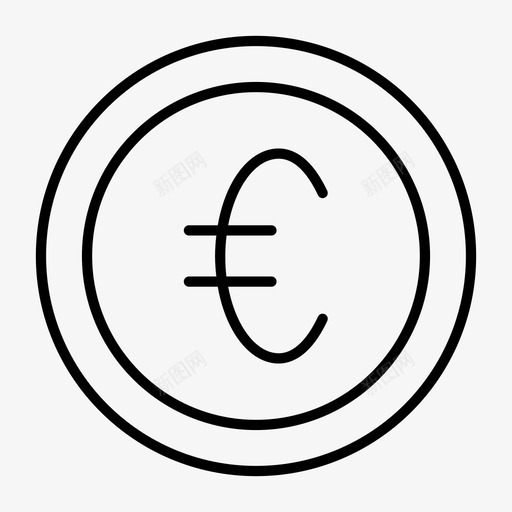 欧元会计银行图标svg_新图网 https://ixintu.com 会计 欧元 货币 银行