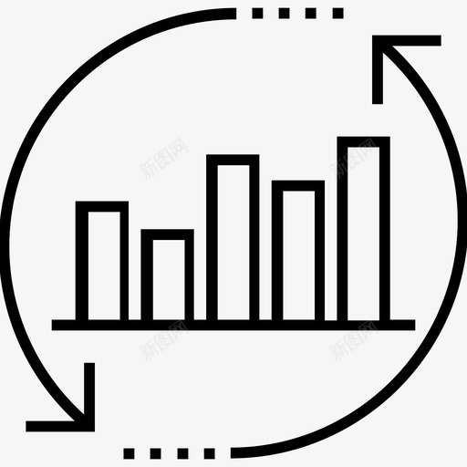 分析箭头条形图图标svg_新图网 https://ixintu.com 1400网页和搜索引擎优化平面线图标 分析 同步 市场分析 条形图 箭头