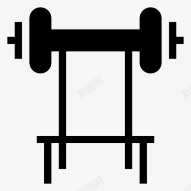 机器健美运动员锻炼图标图标
