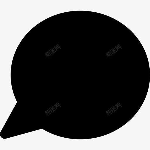 语音泡泡形状说话图标svg_新图网 https://ixintu.com 形状 语音泡泡 说话