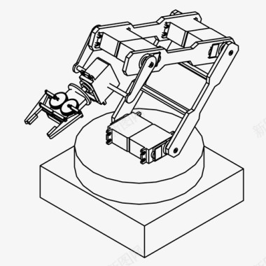机械臂未来工业图标图标