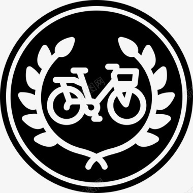 最佳自行车手奖励自行车图标图标