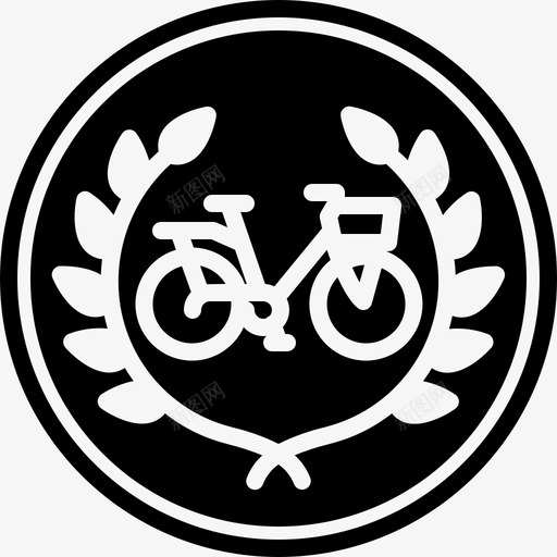 最佳自行车手奖励自行车图标svg_新图网 https://ixintu.com 奖励 最佳自行车手 美味奖励雕文 自行车 运动