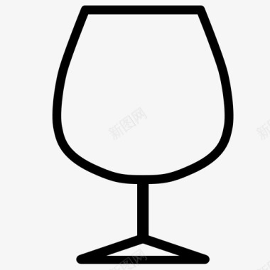 采购产品干邑玻璃干邑玻璃酒精饮料图标图标