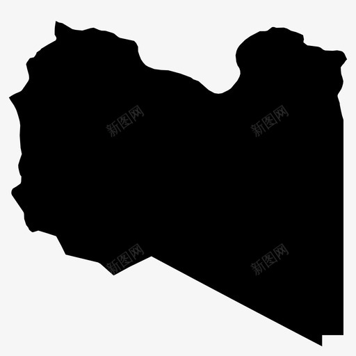 利比亚非洲国家图标svg_新图网 https://ixintu.com 世界各国 利比亚 国家 地图 的黎波里 非洲