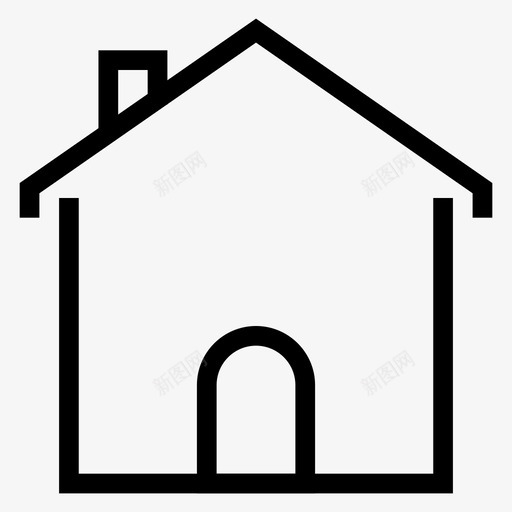 建筑城市商业图标svg_新图网 https://ixintu.com 住宅 商业 城市 建筑 建筑房地产线图标