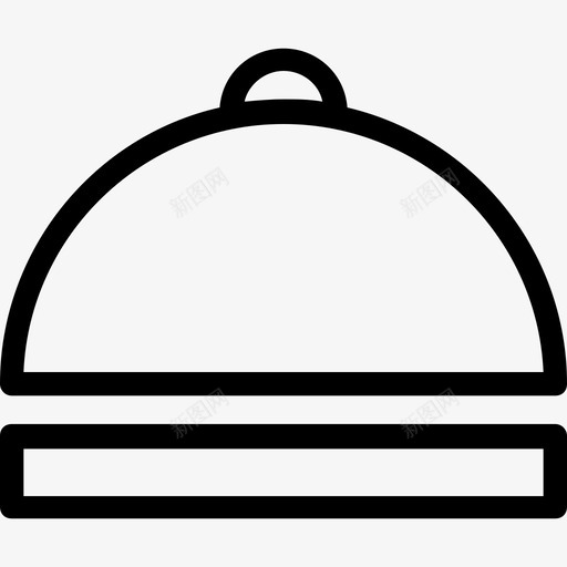 cloche厨师拼盘食品拼盘图标svg_新图网 https://ixintu.com cloche 厨师拼盘 服务盘 食品拼盘 食品服务 食品线图标