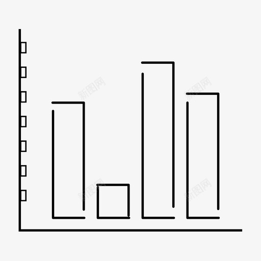 条形图比较图表图标svg_新图网 https://ixintu.com 图表 条形图 比较