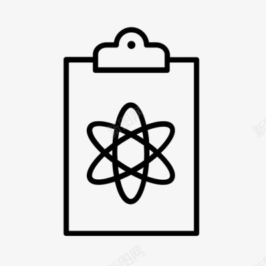 医学证书原子分子图标图标
