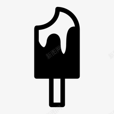 冰棒冰淇淋冰激凌棒图标图标